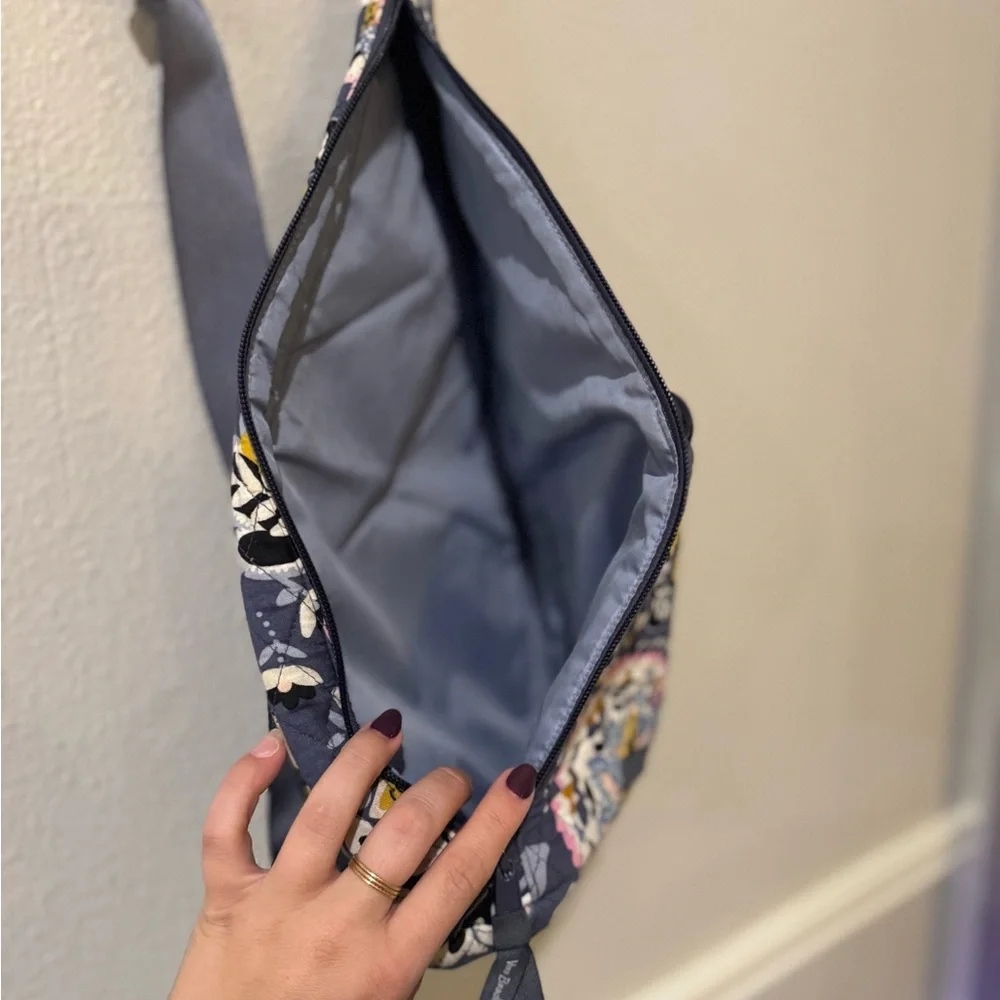 Vera Bradley Floral and Bee Patterned Sling Bag